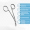 A2Z Scilab Stitch Suture Scissors Angled 4.5 One Hook Blade Stainless Steel, Silver A2Z-ZR872 - alternate 2